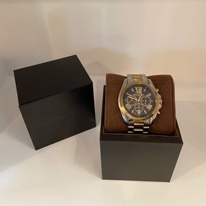 Michael Kors Oversized Bradshaw Two Tonned Watch
